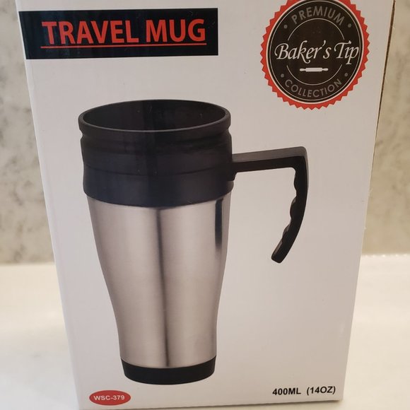 Brand new Baker's Tip Premium Collection Travel Coffee Mug 400ml - Picture 1 of 4